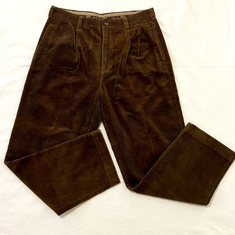 Color Brown Size 38 X 32 100% Cotton New Without Tags. Brown Clothes Aesthetic, Boyfriend Outfits, Brown Pants Men, Brown Corduroy Pants, Boyfriend Outfit, Thrift Inspo, Boho Men, Boy Fits, Fall Pants