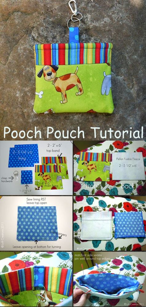 Poop Bag Holder Diy, Dog Sewing Patterns, Dog Treat Bag, Dog Treat Pouch, Dog Poop Bag Holder, Pouch Diy, Pouch Sewing, Dog Training Treats, Diy Dog Treats