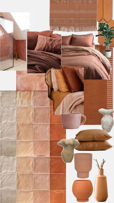 Home Interior Design Boho, Boho Home Interior, Terracotta Home Decor, Mauve Bedroom, Terracotta Home, 2024 Living Room, Living Room Design Boho, Bedroom Redesign, Room Deco