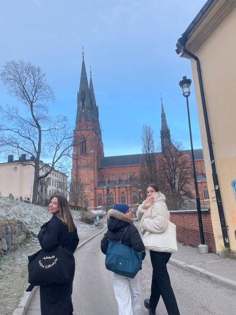 Studying, uni life, Uppsala, Sweden, Stockholm, Stockholm aesthetic, adanola, long black coat, winter, winter fashion, autumn. Exchange Student Aesthetic, Sweden University, Sweden Aesthetic, Uppsala Sweden, Uppsala University, Europe 2024, Travel Vibes, Dream Future, Life Abroad