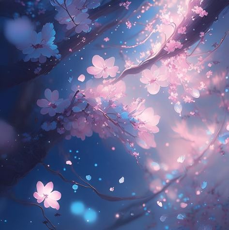 Anime Cherry Blossom, Digital Art Programs, Texture Painting Techniques, Pink Blossom Tree, Sakura Art, Art Zine, Cherry Blossom Branch, Cherry Blossom Background, Sakura Tree