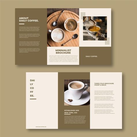 Minimal Trifold Brochure Design, Brochure Design Layouts, Art Brochures, Brochure Design Creative, Brochure Design Layout, Modern Brochures, Brochure Inspiration, Trifold Brochure Design, Banner Design Inspiration