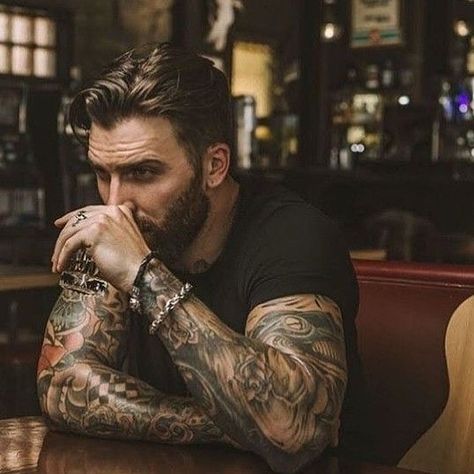 _______m__e__n__s__f__a__s__h__i__o__n__j__e__w__e__l__r__y_______ #mens #mensfashionjewelry #jewelry #menjewelry #mensjewelry #men #menstyle #tattoed #bearded #man @mensfashionjewelry Beard Growth Kit, Beard Tattoo, Beard Growth, Inked Men, Photography Poses For Men, Book Boyfriends, Poses For Men, Bearded Men, Tattoos For Guys