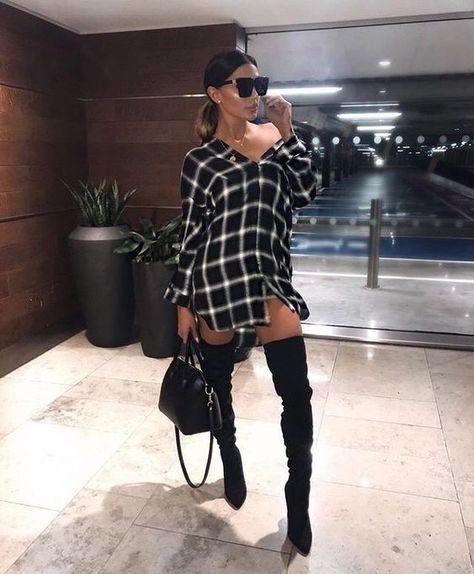 Oversized Flannel Outfits, Flannel Outfits, Outfit Trends, Pinterest Outfits, Moda Plus Size, Pinterest Fashion, Winter Outfits Women, Moda Fitness, Fashion Today