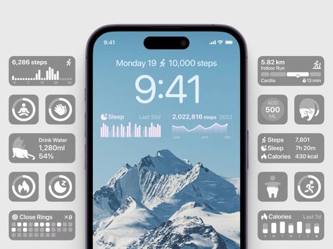 iOS 16 Lock Screen Widgets by Allen Wang on Dribbble Lockscreen Ideas Iphone, Ios 16 Lock Screen Widgets, Iphone Lock Screen Ideas, Ios 16 Lock Screen, Lock Screen Widgets, Lockscreen Ideas, Iphone Lock Screen, Lockscreen Ios, Widget Design