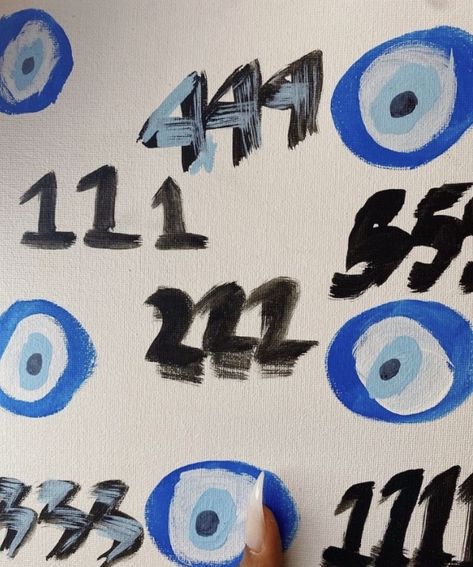 An Eye, Evil Eye, The Wall, Paint, Canvas, Wall, Blue, Black, Instagram