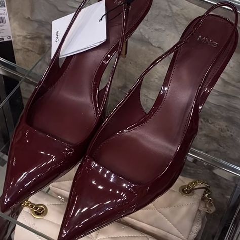 Kitten Heel Price Is Negotiable Viral Tiktok Burgundy Heels Cherry Red Heels Cherry Red Kitten Heels, Burgundy Kitten Heels, Cherry Red Heels, Sling Back Kitten Heels, Red Kitten Heels, Mango Shoes, Burgundy Heels, Sling Back Heels, Cherry Cola