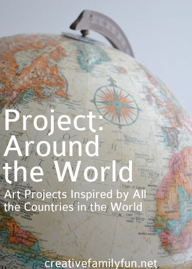 Art projects inspired by all the countries in the world. What an amazing project! Travel Art Projects, Homeschool Geography, Arts Integration, Kids Around The World, World Geography, Cool Art Projects, Year 7, Art Curriculum, Countries In The World