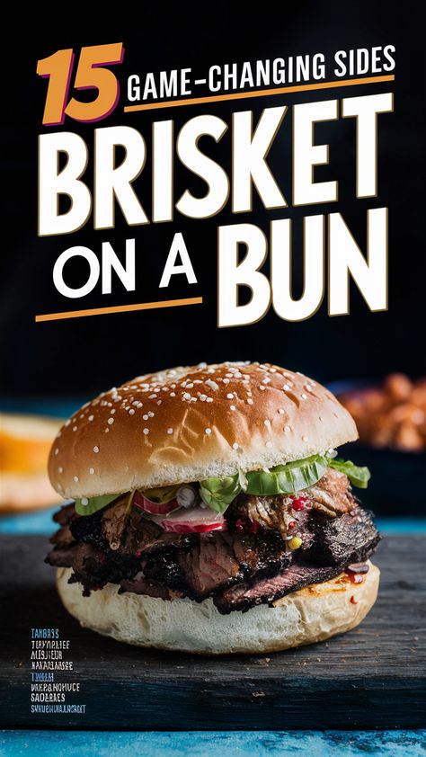 🤤🍔 Elevate your brisket sandwich game with these mouthwatering side dish ideas! #brisket #sandwich #sidedish What Goes Good With Brisket, Smoked Brisket Sandwich Ideas, Brisket Sandwiches Ideas, What To Serve With Brisket, Brisket Side Dishes, Brisket Sides, Brisket Sandwiches, Pulled Brisket, Beef Brisket Sandwich