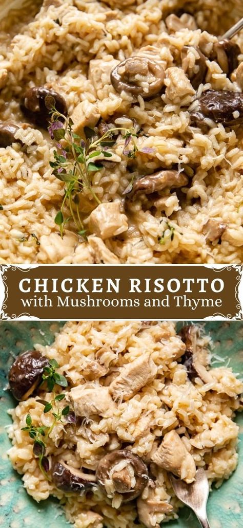 Chicken Risotto Recipe, Risotto Dinner, Quick And Easy Comfort Food, Vikalinka Recipes, Risotto Recipes Chicken, Easy Risotto, Easy Comfort Food Dinners, Risotto Recipes Easy, Risotto Dishes