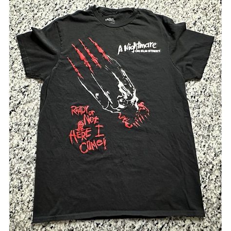 Friday the 13th Adult T-Shirt Medium Freddy Krueger Slash Ready Not Here I Come

Friday the 13th Adult T-Shirt Medium Freddy Krueger Slash Ready Not Here I Come. Condition is Pre-owned. Shipped with USPS Ground Advantage.