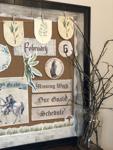 Cottage Core Classroom, School Classroom Themes, Steampunk Classroom, Cottagecore Classroom, Fairytale Classroom, Middle School Classroom Themes, Ela Classroom Decor, Free Classroom Decor, Cozy Classroom