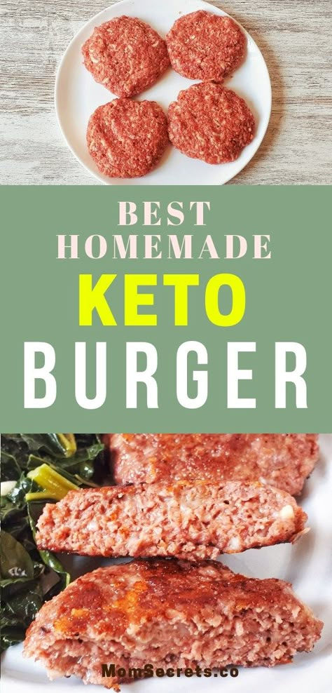 Beef Burger Recipe, Keto Burgers, Burger Recipes Beef, Keto Burger, Keto Beef, Keto Healthy, Starting Keto Diet, Low Carb Vegetables, Ditch The Carbs