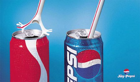 Battle of the brands: Pepsi vs Coke Advertisements Comparative Advertising, Pepsi Advertisement, Cola Wars, Pepsi Ad, Funny Advertising, Funny Commercial Ads, Clever Advertising, Good Advertisements, Funny Commercials