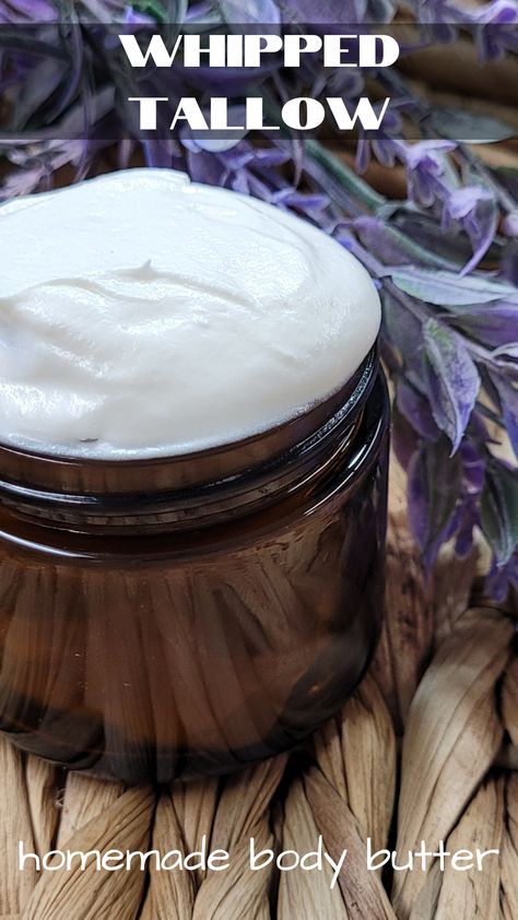 How To Make Lavender Whipped Tallow - Traditional Home Living Tallow Recipes, Tallow Cream, Tallow Recipe, Whipped Tallow, Gaps Recipes, Tallow Soap, Whipped Lotion, Whipped Honey, Lavender Recipes