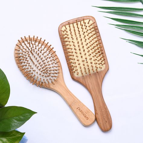 Hairbrush Aesthetic, Bamboo Massage, Hair Tool Set, Massage Hair, Eco Friendly Beauty, Hair Damage, Hair Supplies, Healthy Skin Tips, Hair Brushes