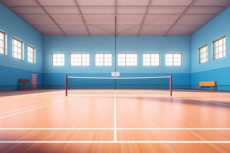 Badminton Background Landscape, Badminton Background, Court Background, Sports Architecture, Volleyball Court, Badminton Court, Sports Images, Badminton, School Design