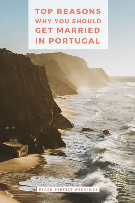 If you’re one of those couples who are dreaming of a magical sunset beach wedding, read on to find out why Portugal can be the best country for your destination wedding in Europe. Aside from its scenic coastline, we will also walk you through some fascinating facts about Portugal that will make you want to consider it for a European vacation and elopement. Sunset Beach Wedding, Reasons To Get Married, Elopement Beach, Sunset Beach Weddings, Magical Sunset, Portugal Wedding, European Vacation, Fascinating Facts, Cool Countries