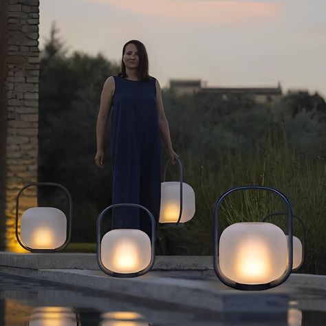 This is a multifunctional outdoor light, which can be used as an outdoor floor lamp, garden light, table lamp or camping light. And there are two kinds of rechargeable outdoor lights and solar outdoor lights for you to choose from, you can choose the one according to your needs.   This portable outdoor light made of stainless steel and acrylic is sturdy and anti-rust, which meets the lighting needs of different scenes and can create a warm and comfortable outdoor environment.   And this solar outdoor portable lamp can be automatically charged during the day and automatically turned on at night, which is convenient and practical.     DETAILS         Product Name:   Portable Outdoor Light       Style:   Modern, Retro       Lamp Color:   Black+White       Material:   Stainless Steel, Acrylic Modern Table Lamp Design, Lanterns Outdoor, Solar Outdoor Lights, Outdoor Floor Lamp, Outdoor Environment, Lawn Lights, Lighting Concepts, Retro Lamp, Outdoor Floor Lamps