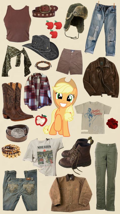 #mlp #mlpfim #mylittlepony #applejack Mlp Cosplay, My Little Pony Applejack, Fnaf Cosplay, My Little Pony Costume, Everyday Cosplay, Character Inspired Outfits, Grunge Fairy, Halloween Costume Outfits, Mlp Equestria Girls