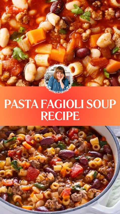 Barefoot Contessa Pasta Fagioli Soup Recipe Natasha’s Kitchen Pasta E Fagioli, Ina Garden Pasta Fagioli, Ina Garten Stew Recipes, Pasta E Fagioli Soup Natasha, Pasta Fagioli Soup Olive Garden With Spaghetti Sauce, Pasta Fagioli Soup Ina Garten, Pasta Fagioli Recipe With Sausage, Pasta Fagioli Ina Garten, Pasta Fagioli No Beans