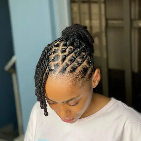 Dreadlock Styles For Women Black Locs Natural Hair, Dreads Hairstyles For Women Black, Dreadlocks Styles For Ladies, Dreadlocks Styles For Women Black, Updo Locs Hairstyles For Women, Locs Updo, Loc Twist, Locks Styles, Locs Extensions