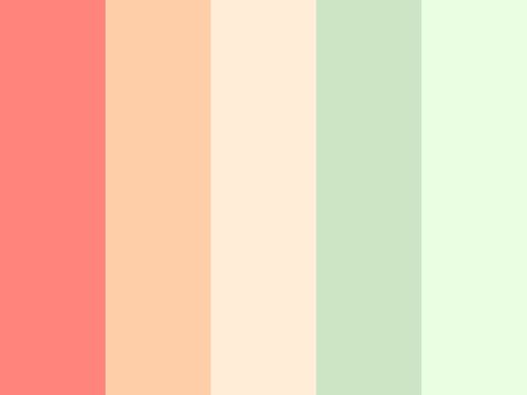 "Salt Water Taffy" by alewallen coral, green, mint, orange, peach, pink, teal Natural Smile, Mint Aesthetic, Create Color Palette, Spring Color Palette, Nature Color Palette, Pastel Colour Palette, Green Colour Palette, Soft Autumn, Warm Spring