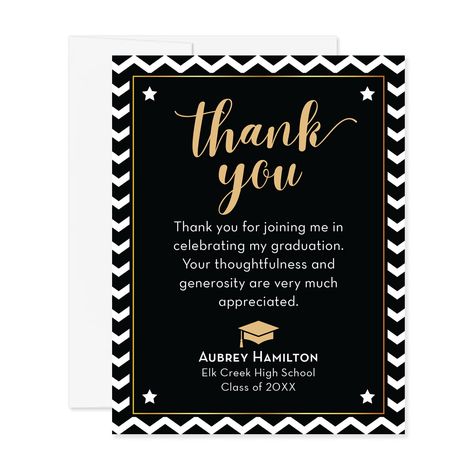 PRICES MAY VARY. This listing is for personalized Graduation Thank You FLAT cards with envelopes. The back of the notecard will be blank white. Flat Card Size: 4.25 x 5.5" (A2) Printed on premium 120 lb. white eggshell cover stock Personalized with your name, school, and graduation year White straight-flap envelopes included The minimim order quantity is 20 flat cards. Additional quantities are available; please select your desired number of notecards in the "Customize Now" section Return addres Matching Fonts, Diy Graduation Gifts, Diy Graduation, Cute Thank You Cards, Hello Love, Graduation Thank You Cards, Grad Party Decorations, Graduation 2024, Graduation Year