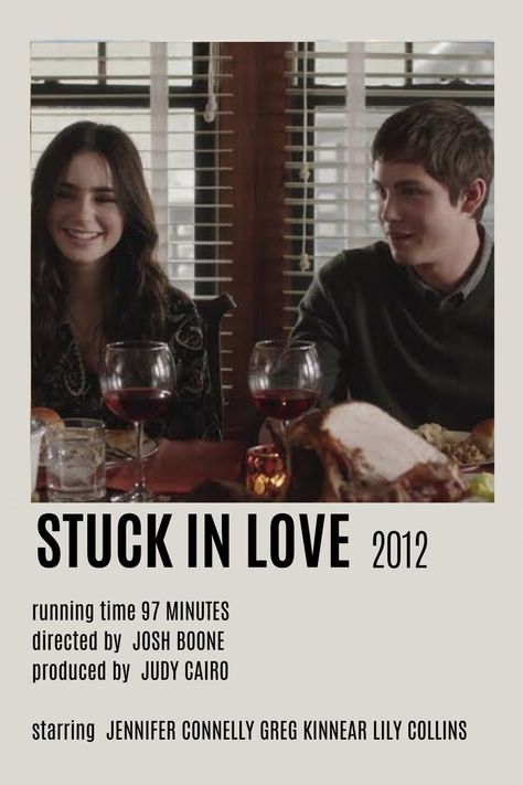 Stuck In Love Movie Poster, Stuck In Love Movie, Alternative Posters, Movie Recs, Stuck In Love, Romcom Movies, Indie Movie Posters, Posters Movie, Romance Movie