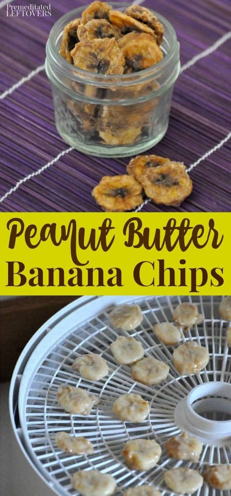 Dehydrate Bananas, Dehydrated Banana Chips, Homemade Banana Chips, Dehydrator Recipes Fruit, Banana Chips Recipe, Dehydrated Bananas, Dehydrating Food Storage, Food Dehydration, Dehydrated Vegetables