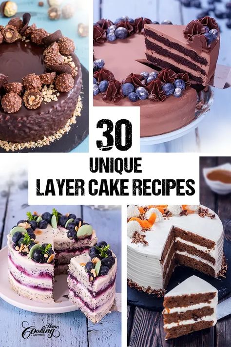 I am glad to share with you our great collection of 30 Unique Layer Cake Recipes. Each cake is a special blend of flavors and textures, making them perfect for any occasion. Pie, Best Cake Flavours, Orange Layer Cake, Cake Flavors Recipes, Puff Pastry Cake, Childhood Traumas, Sugar Free Carrot Cake, Russian Honey Cake, Unique Cakes Recipes