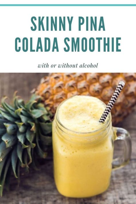 Healthy Pina Colada Smoothie, Pina Colada Smoothie Recipe, Healthy Pina Colada, Health Website, Nutrition Website, Pina Colada Smoothie, Pina Colada Recipe, Pineapple Smoothie, Pineapple Coconut