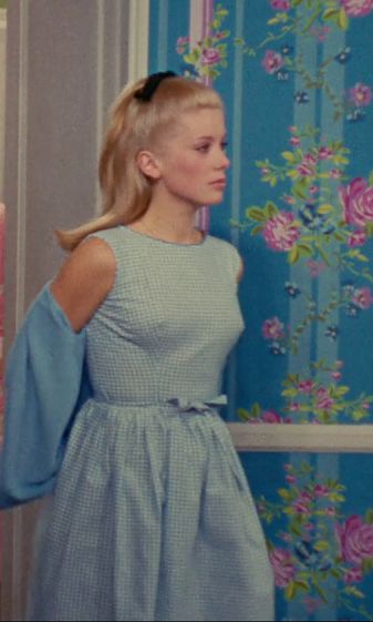 Catherine Deneuve Umbrellas Of Cherbourg, Umbrellas Of Cherbourg Aesthetic, 60s Babydoll Dress, The Umbrellas Of Cherbourg, 60s Babydoll, Umbrellas Of Cherbourg, 1960s Movies, Jacques Demy, 60s 70s Fashion