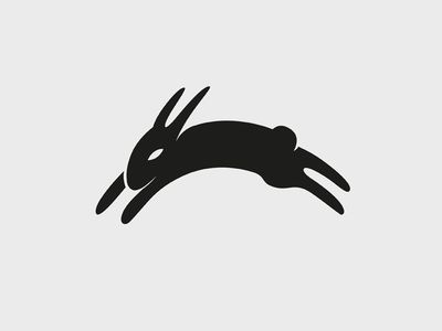 Dribbble - The Black Rabbit Of Inlé by Russell Beswick Rabbit Icon, Hare Illustration, Paint Charts, Watership Down, Rabbit Tattoos, Black Rabbit, Wrist Tattoos For Women, Silhouette Stencil, Rabbit Art