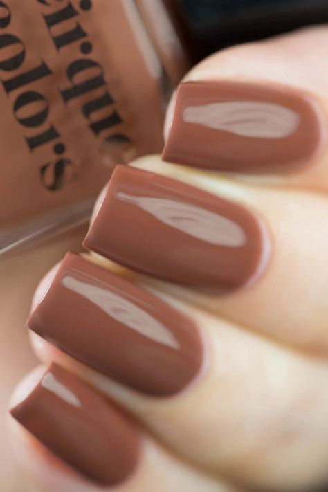 Coffee Talk Dark Nude Nails, Nail Paint Shades, Brown Nail Polish, Brown Nail, Cirque Colors, Bridal Nail Art, Nude Nail Polish, Coffee Talk, Nail Polish Brands