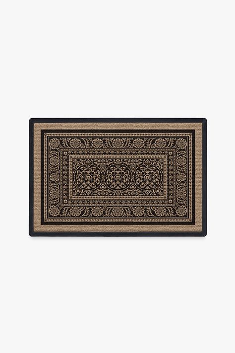 Black Doormat, Modern Doormats, Door Mat Entryway, Ruggable Rug, Muddy Paws, Colored Background, Welcome Door Mats, Border Pattern, Anna Sui