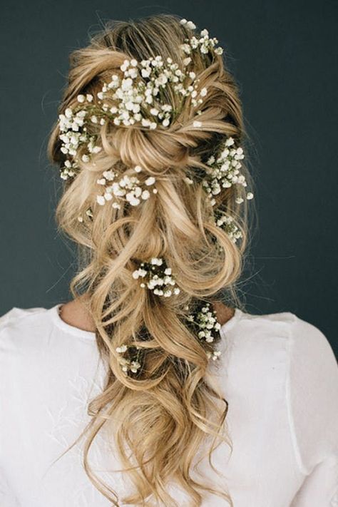 Winter Wedding Hair Accessories - Be Awesome - Stop Looking! Get all your needs fulfilled from one of the leading online retailers. Toddler Wedding Hair, Wedding Hair Brunette, Wedding Hairstyles And Makeup, Winter Wedding Hair, Flower Braids, Simple Wedding Hairstyles, Winter Bride, Long Hair Wedding Styles, Trendy Wedding Hairstyles