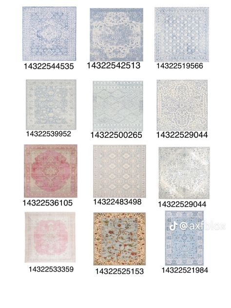 Bloxburg Traditional Wallpaper Codes, Bloxburg Realistic Wallpaper Codes, Bloxburg Tiles Decals, Realistic Farmhouse, Wallpaper Codes, Coastal Bloxburg, Rh Decals, Bloxburg Beach House, Modern Decals