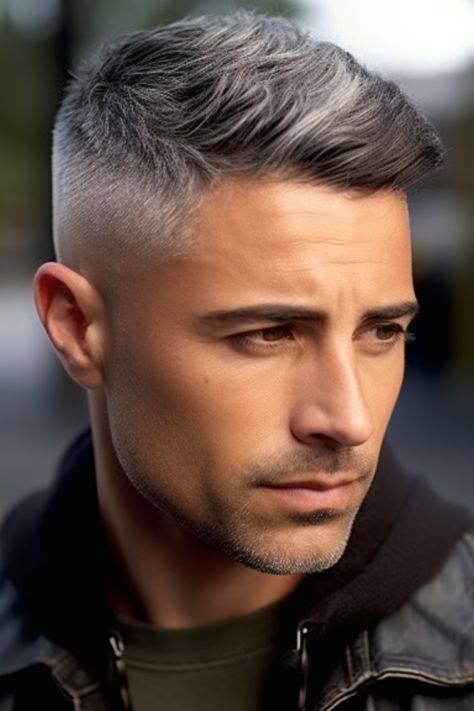 Edgar cut with shadow fade adds depth to this timeless style. The shadow fade gives a transition from the sides to the top, creating a unique texture. Click here to check out more cool Edgar haircut styles for men to try. Haïr Style Middle Hair, Fade Haircut Men's, Mens Fade Haircut, Hipster Hairstyles Men, Shadow Fade, Edgar Haircut, Mens Wavy Haircuts, Edgar Cut, Older Men Haircuts