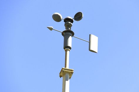 Types of Anemometers - Science Struck Anemometer, Types Of Weather, Weather Update, Weather Instruments, Wind Direction, Weather Patterns, Physicists, Wind Speed, Weather Station