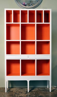 Love in Idleness: Ikea Billy Bookcase Hack Painted Bookshelves, Redo Furniture, Ikea Hack, Furniture Projects, Furniture Makeover, Home Interior, Shelving Unit, Home Projects, Craft Room