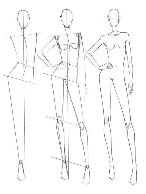 Lukisan Fesyen, Fashion Illustration Template, Lakaran Fesyen, Fashion Design Inspiration, Fashion Model Drawing, Fashion Figure Templates, Fashion Illustration Poses, Fashion Model Sketch, Fashion Illustration Tutorial