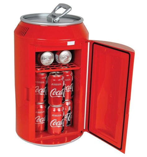 Coca Cola Mini, Coca Cola Store, Portable Mini Fridge, Camper Hacks, Coca Cola Can, Sliding Shelves, Coke Cola, Cool Kitchen Gadgets, Coca Cola Vintage