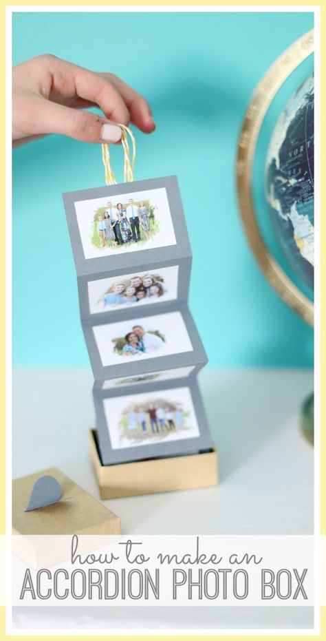 Diy Album Photo, Diy Jul, Easy Diy Christmas Gifts, Photo Boxes, Diy Gifts For Him, Photo Album Diy, Diy Gifts For Friends, Friends Diy, Buku Skrap