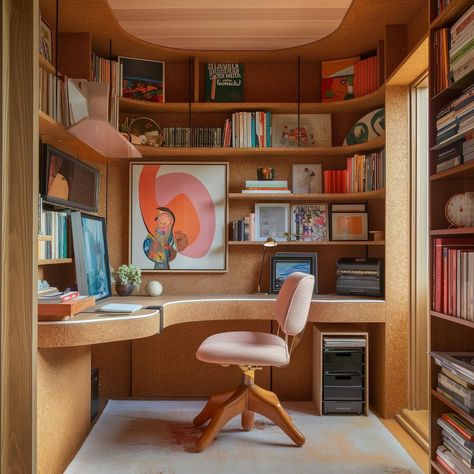 Office Room For Two, Fashion Designer Office, Hobbies Room, Art Room Design, Modernism Interior, Office Room Ideas, Hobby Room Design, Mid Century Modern Home Office, Concept Interior Design