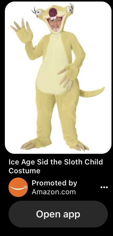 Scary kids costume that no one should wear Sid The Sloth Costume, Saw Costume, Ice Age Sid, Sid The Sloth, Ice Age, My Pinterest, Halloween Ideas, Kids Costumes, Sloth