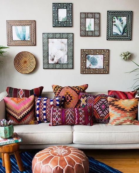 Bohemian Style Living Room, Bohemian Style Living, Bohemian Style Home, Dekorasi Bohemia, Cozy Bohemian, Bohemian Living Room Decor, Diy Casa, Bohemian Living, Bohemian Living Room