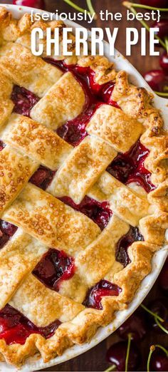 Fresh Cherry Pie, Homemade Cherry Pie, Homemade Pie Recipes, Homemade Cherry Pies, Cherry Pie Recipe, Cherry Desserts, Banoffee Pie, Duncan Hines, Coconut Cream Pie