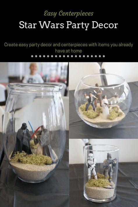 Star Wars Theme Birthday, Star Wars Party Decorations, Centerpieces Simple, Decoracion Star Wars, Star Wars Themed Birthday Party, Star Wars Baby Shower, Star Wars Wedding Theme, Star Wars Theme Party, Jedi Training