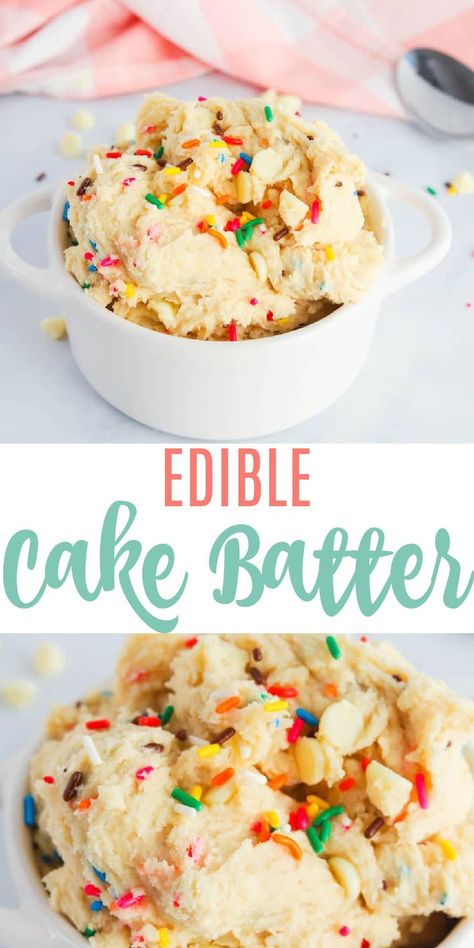 Edible Cake Batter Recipe, Edible Cake Batter, Edible Cookie Dough For Two, The Best Edible Cookie Dough, Cookie Dough For Two, Best Edible Cookie Dough, Edible Cookie Dough Recipe For One, Cookie Dough Healthy, Edible Cookie Dough Healthy